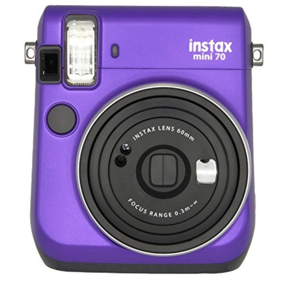 Fujifilm Instax Mini 70 Instant Film Camera - Neon Violet New In Box - Picture 2 of 10